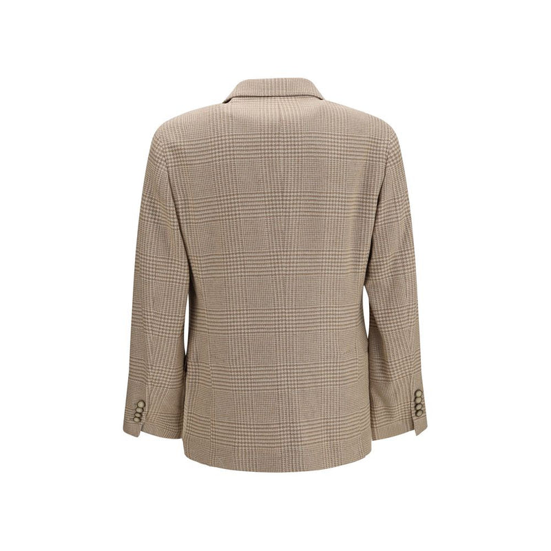 Brunello Cucinelli Blazer en coton beige