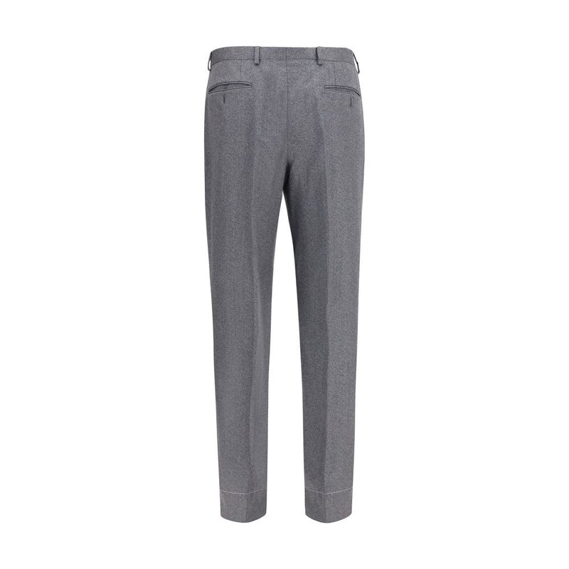 Brioni Gray Wool Oves Aries Casual Pants