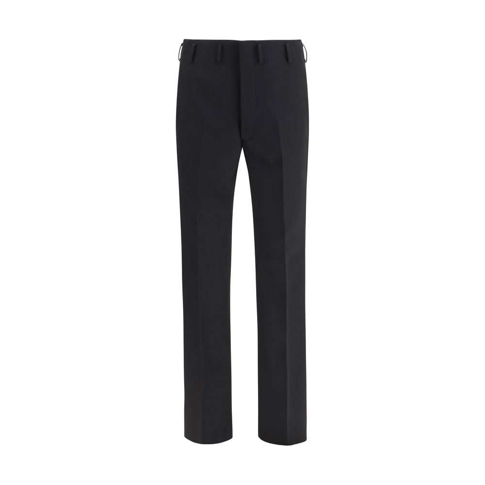 Pantalon de costume Prada en laine noire Oves Aries