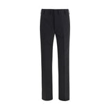 Pantalon de costume Prada en laine noire Oves Aries