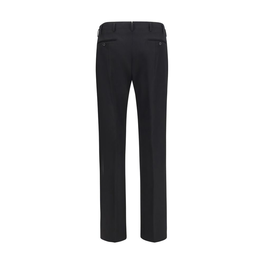Pantalon de costume Prada en laine noire Oves Aries