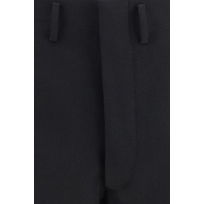Pantalon de costume Prada en laine noire Oves Aries