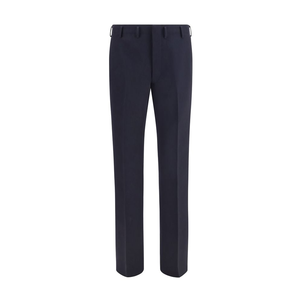 Pantalon habillé Prada en laine bleue Oves Aries