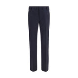 Pantalon habillé Prada en laine bleue Oves Aries