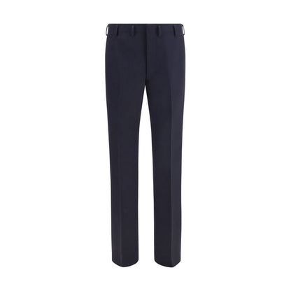 Pantalon habillé Prada en laine bleue Oves Aries