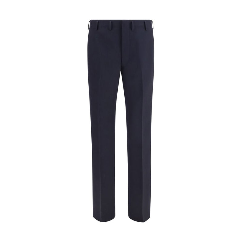Pantalon habillé Prada en laine bleue Oves Aries
