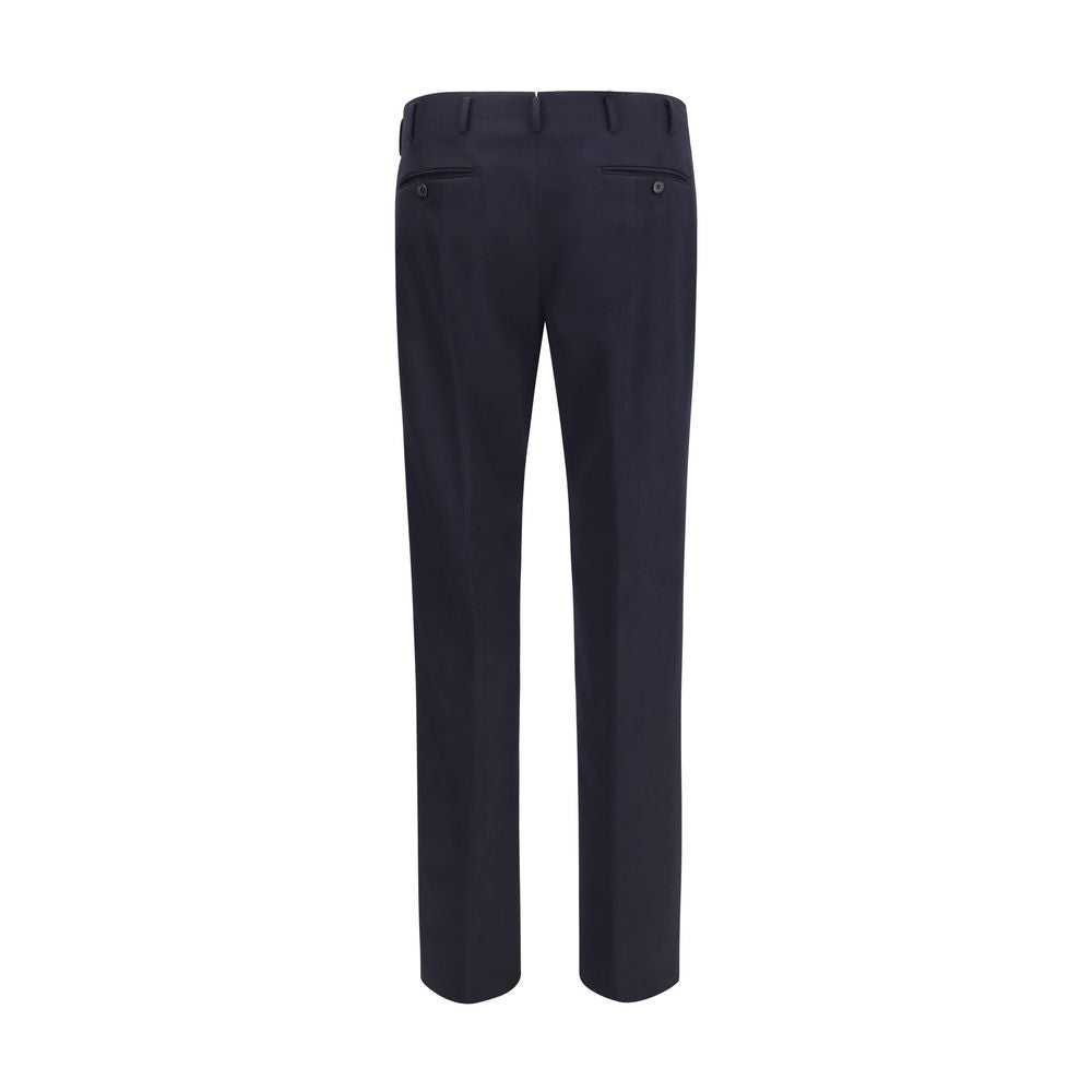 Pantalon habillé Prada en laine bleue Oves Aries