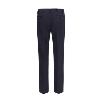 Pantalon habillé Prada en laine bleue Oves Aries