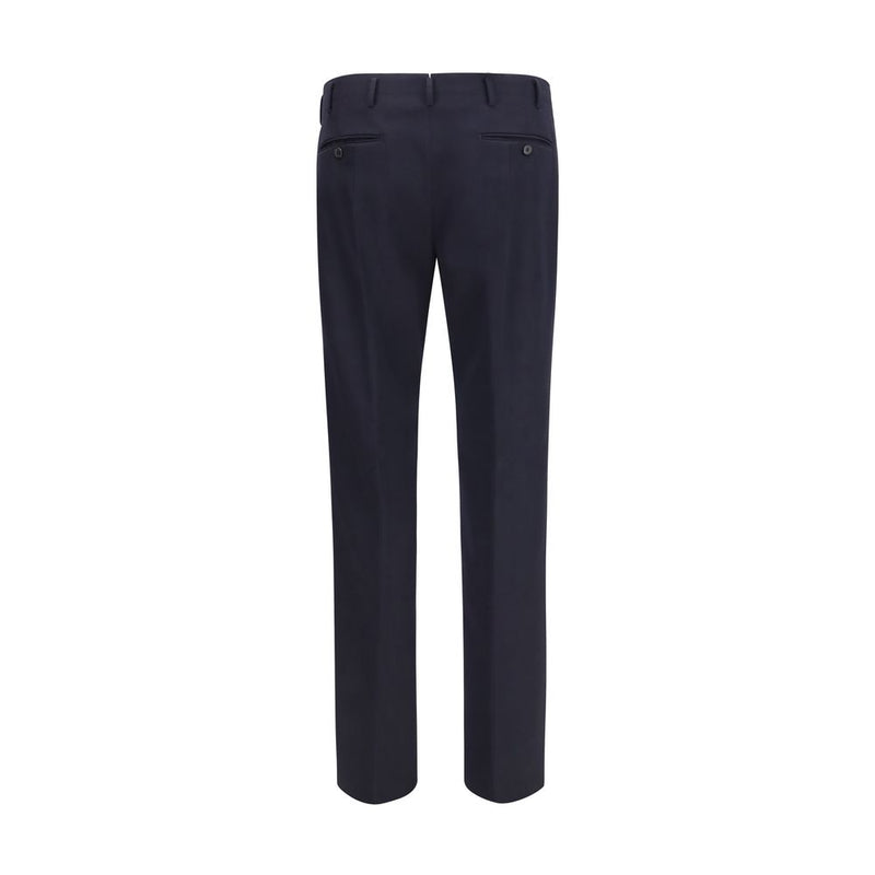 Pantalon habillé Prada en laine bleue Oves Aries