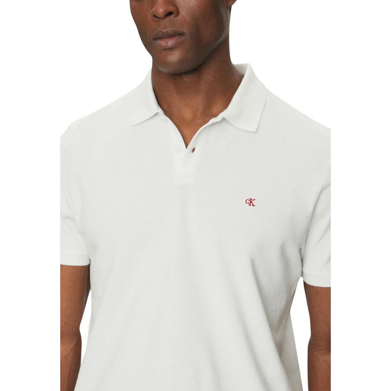 Polo en coton blanc Calvin Klein Jeans