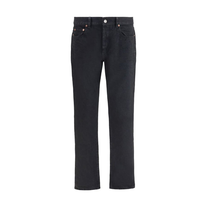Saint Laurent Jean Slim en Coton Noir
