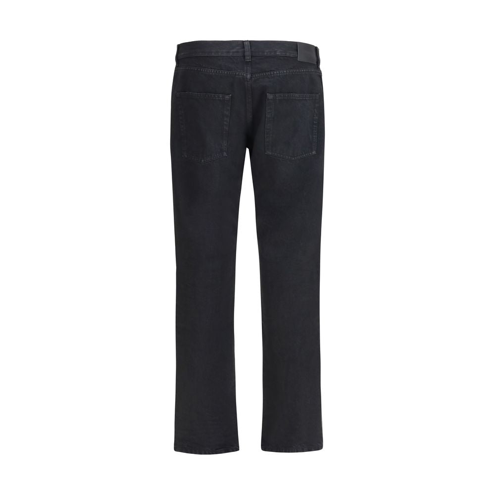 Saint Laurent Jean Slim en Coton Noir