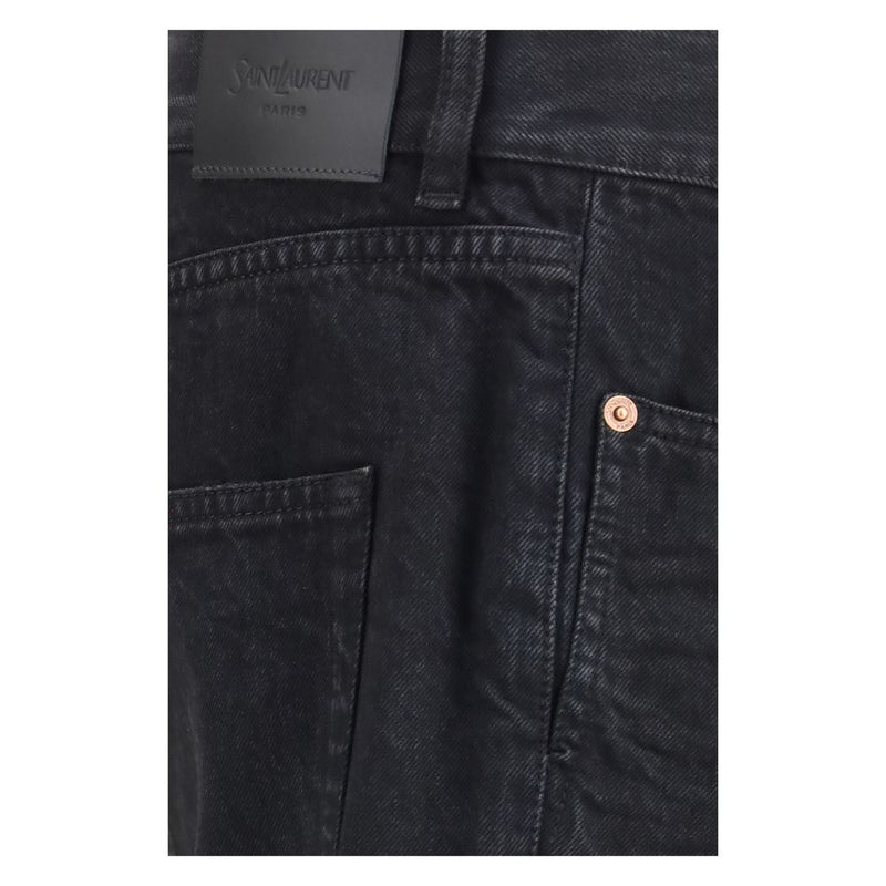 Saint Laurent Jean Slim en Coton Noir