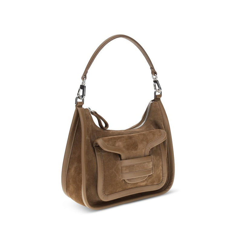 Sac bandoulière Pierre Hardy Bos Taurus en cuir de veau beige