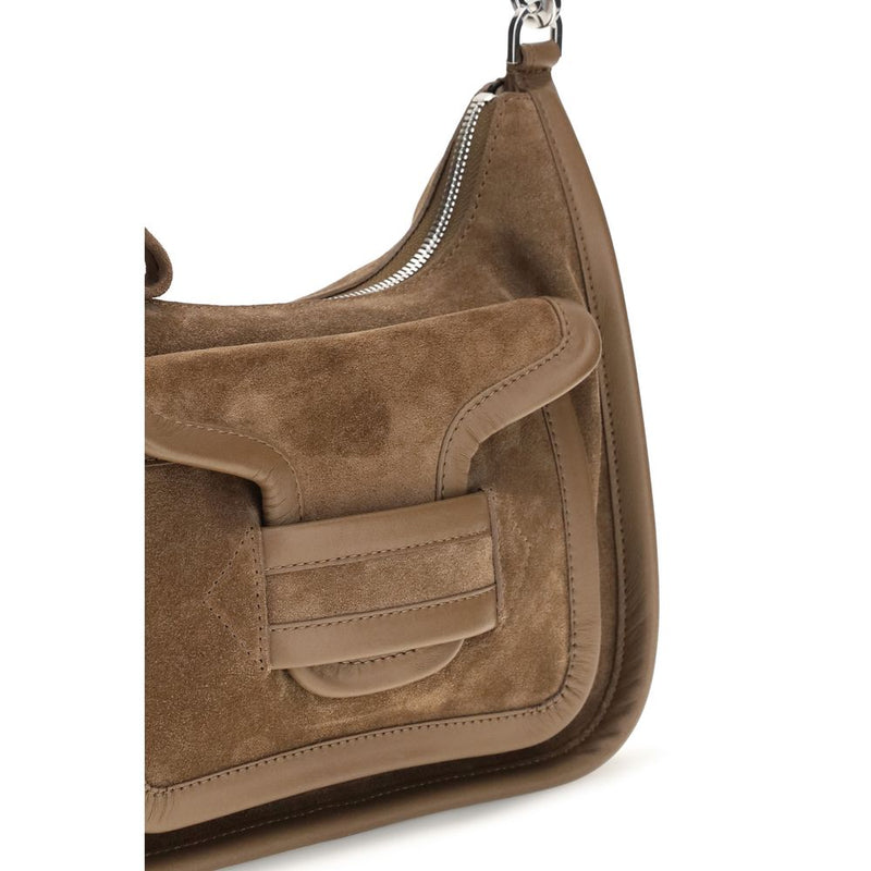 Sac bandoulière Pierre Hardy Bos Taurus en cuir de veau beige