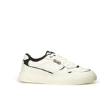 Baskets basses Colmar en cuir noir et blanc