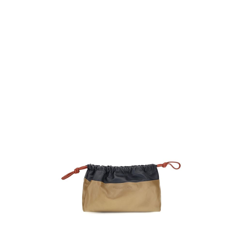 Sac bandoulière Pierre Hardy Bos Taurus en cuir de veau beige