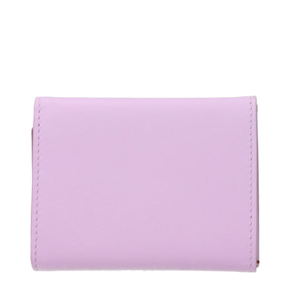 Portefeuille Jil Sander en cuir rose