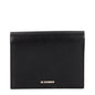 Porte-cartes en cuir noir Jil Sander