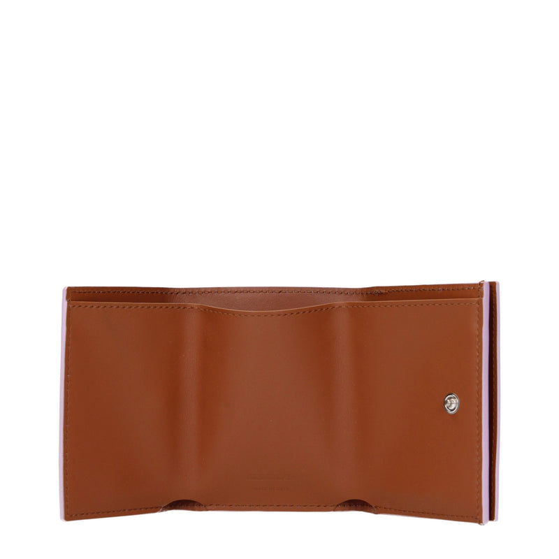 Portefeuille Jil Sander en cuir rose