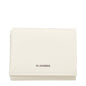 Portefeuille en cuir beige Jil Sander