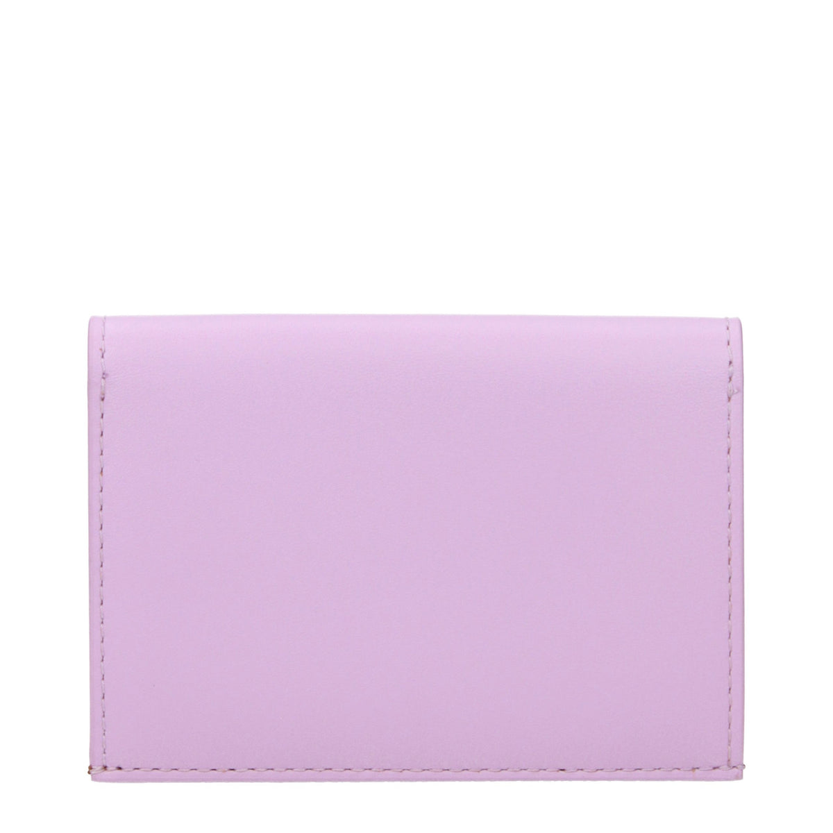 Porte-cartes en cuir rose Jil Sander