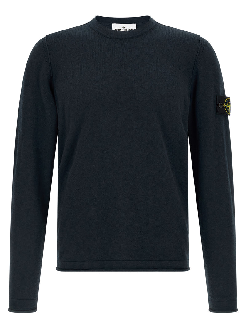 Cardigan Stone Island en coton bleu