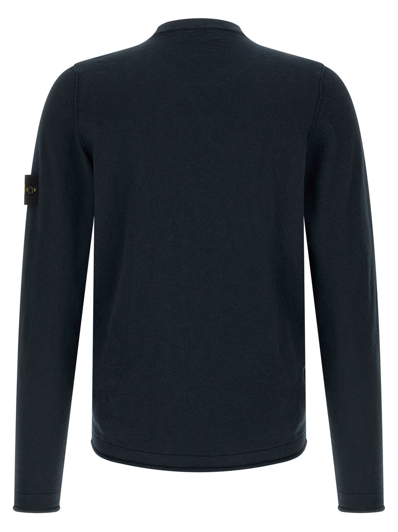 Cardigan Stone Island en coton bleu