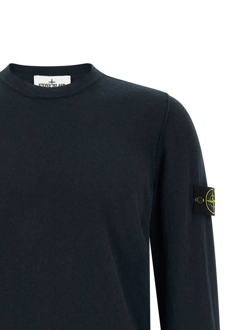Cardigan Stone Island en coton bleu