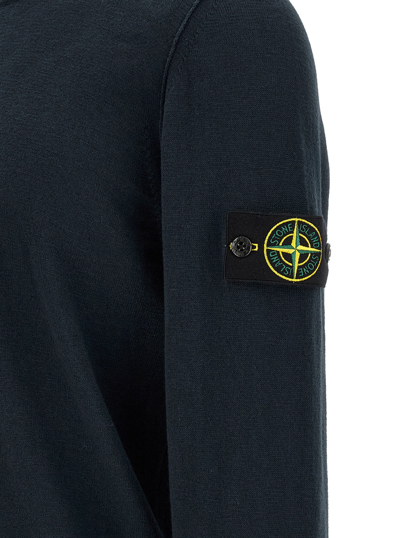 Cardigan Stone Island en coton bleu