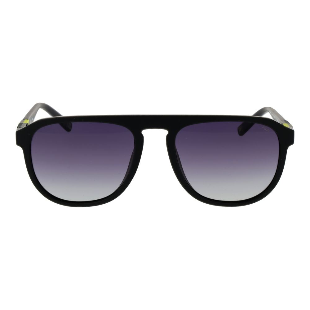 Lunettes de soleil Fila en caoutchouc noir