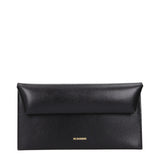 Portefeuille Jil Sander en cuir noir