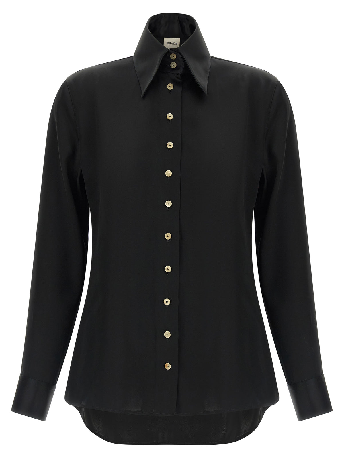 Blouse en acétate noire Khaite