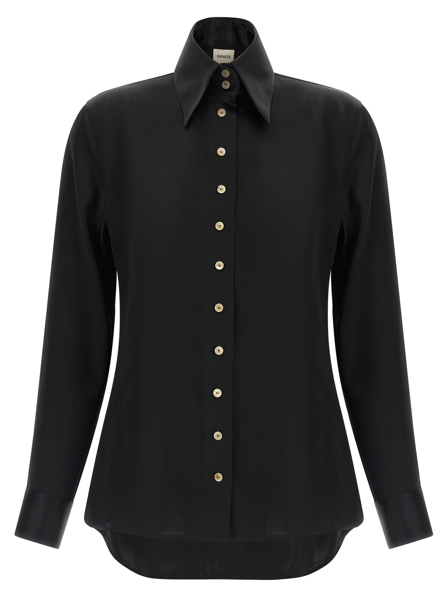 Blouse en acétate noire Khaite