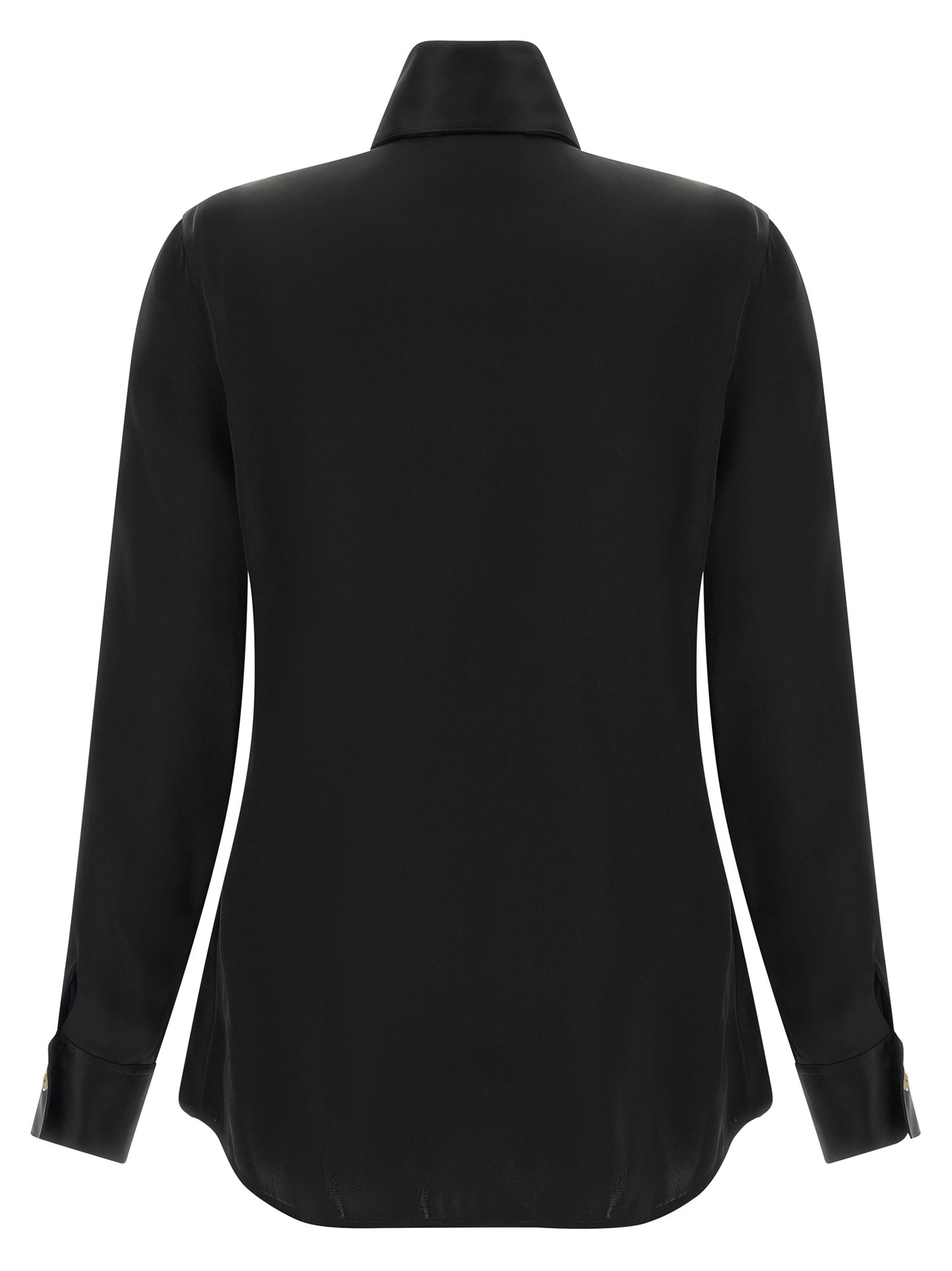 Blouse en acétate noire Khaite