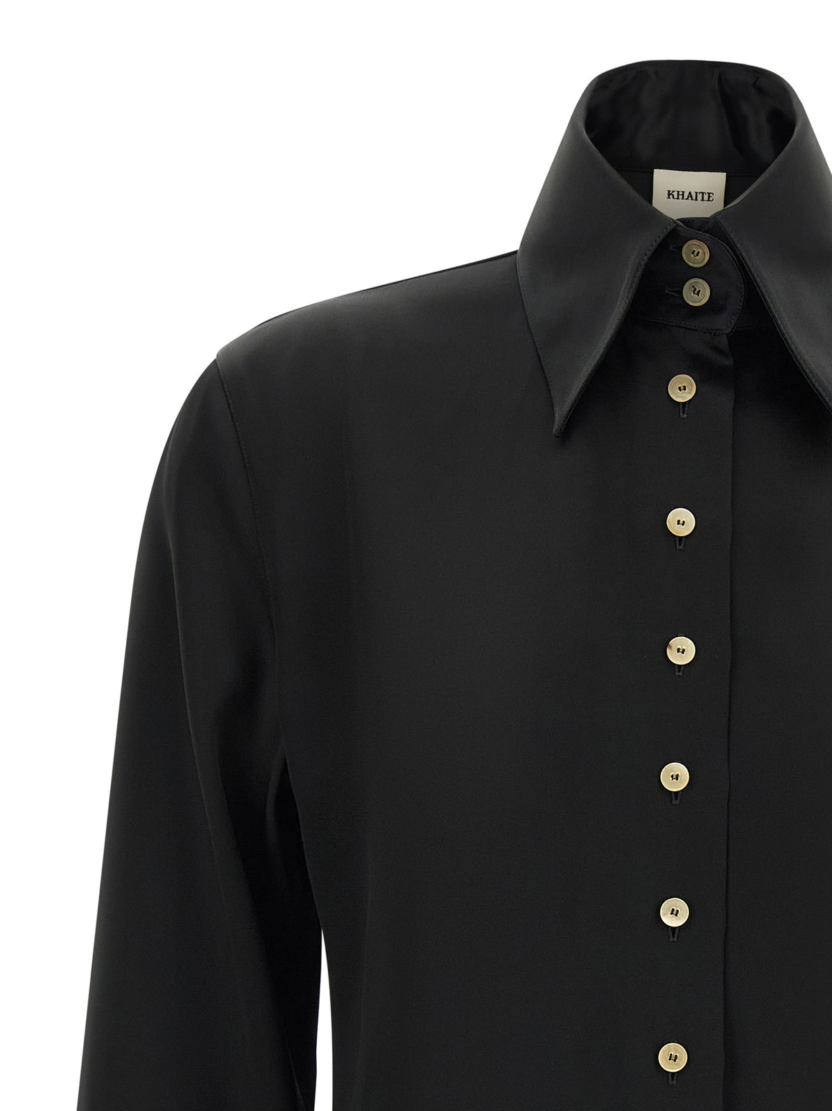 Blouse en acétate noire Khaite