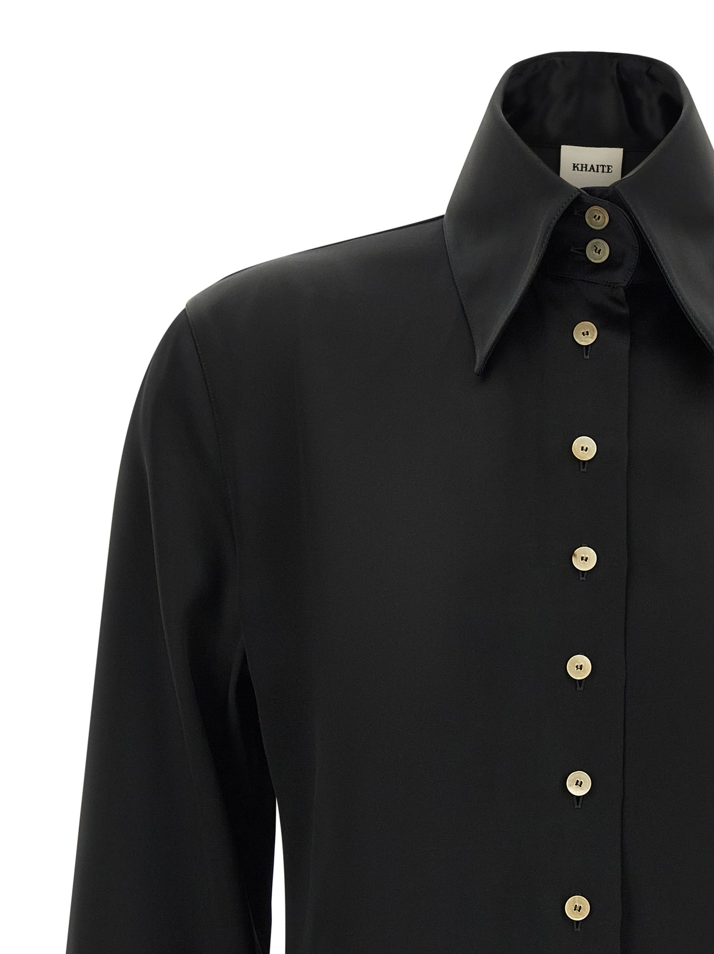 Blouse en acétate noire Khaite