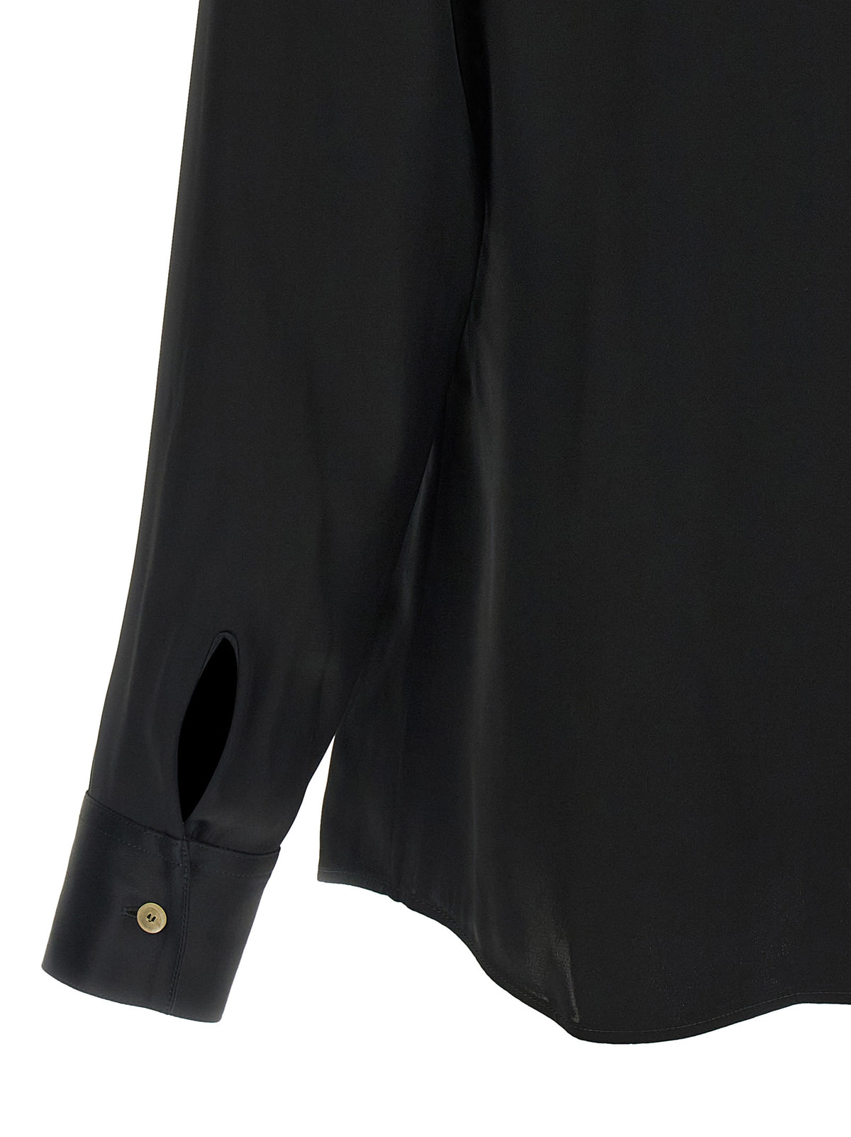 Blouse en acétate noire Khaite