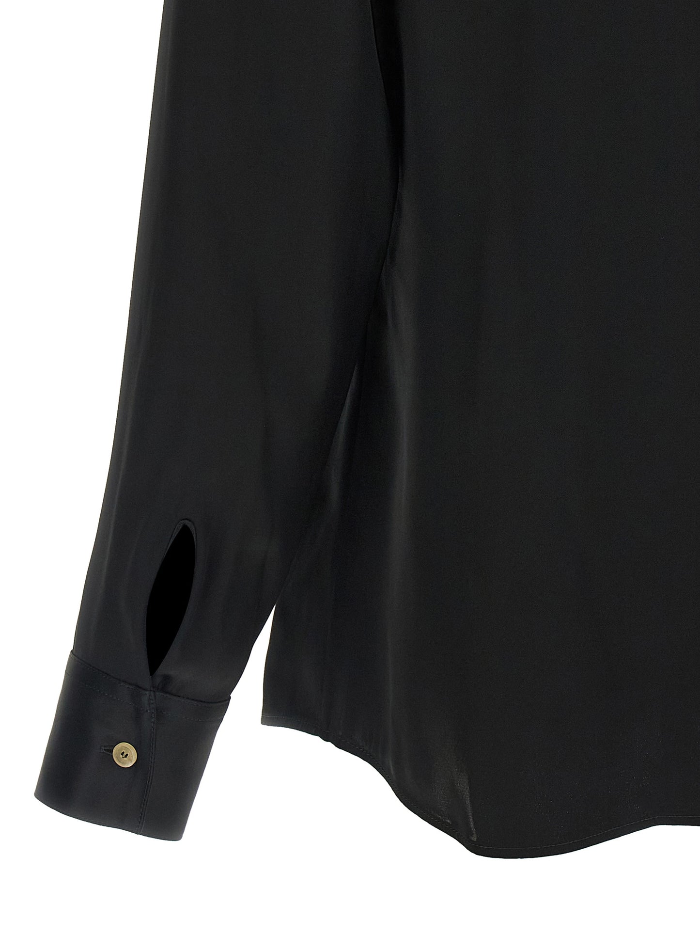 Blouse en acétate noire Khaite