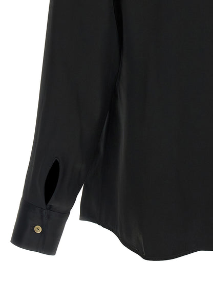 Blouse en acétate noire Khaite