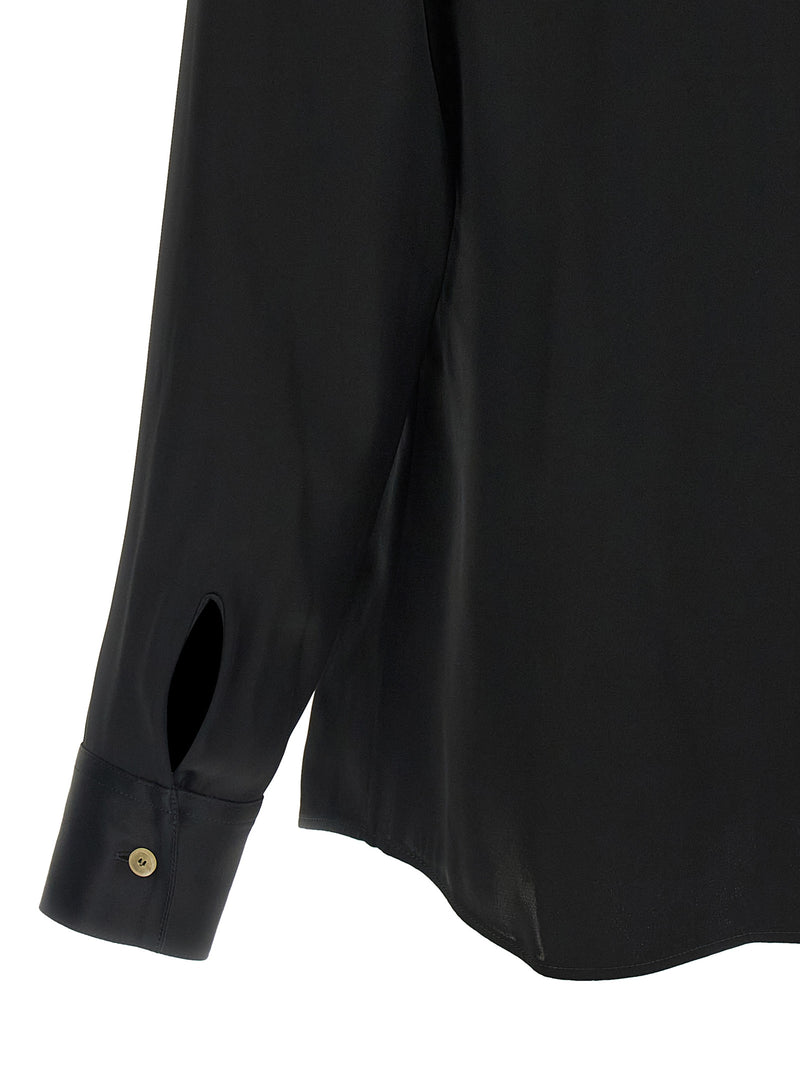Blouse en acétate noire Khaite