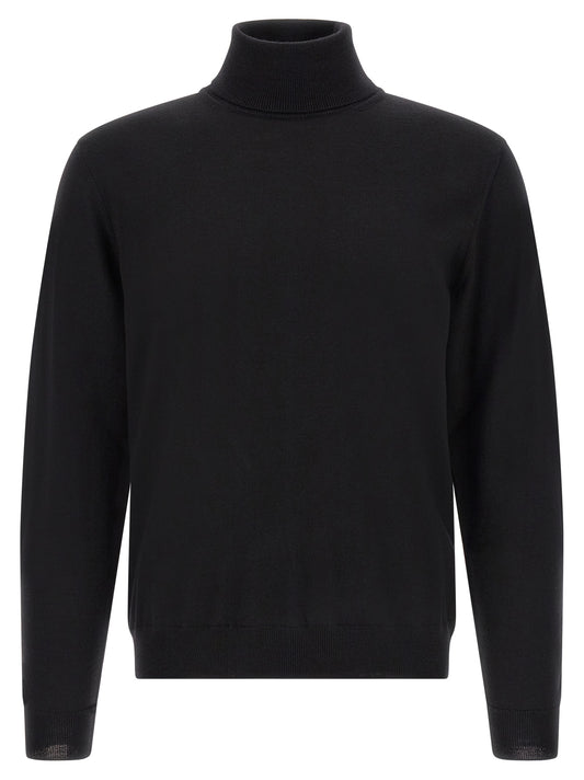 Cardigan ZANONE en laine vierge noire