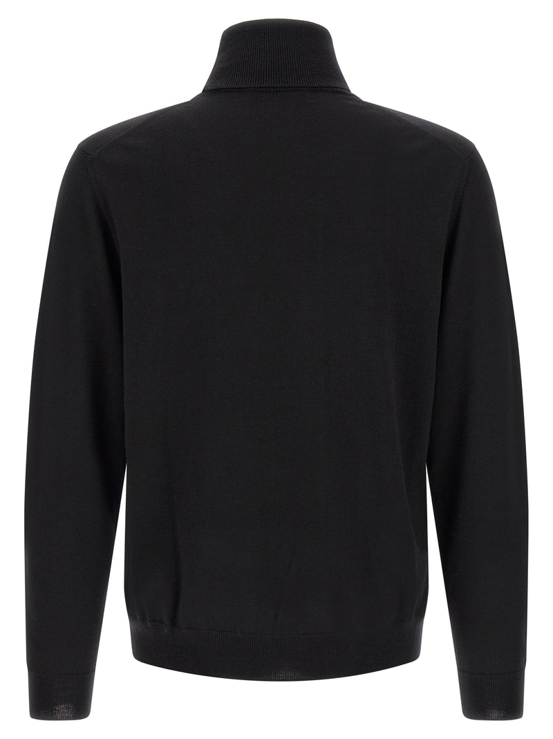 ZANONE Black Virgin Wool Cardigan