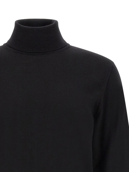 Cardigan ZANONE en laine vierge noire