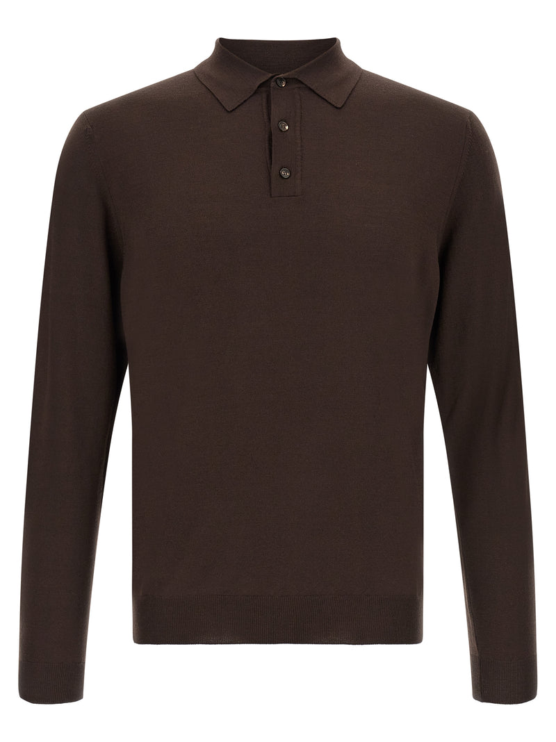 ZANONE Brown Virgin Wool Cardigan
