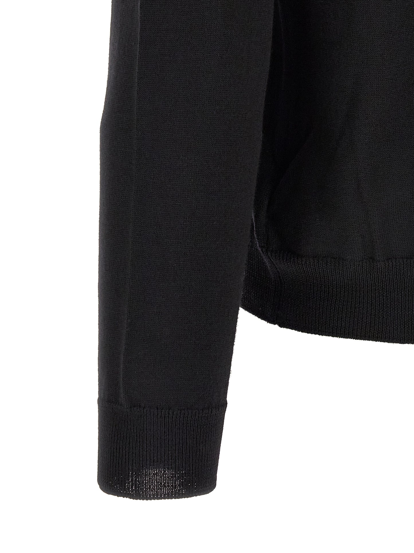 Cardigan ZANONE en laine vierge noire