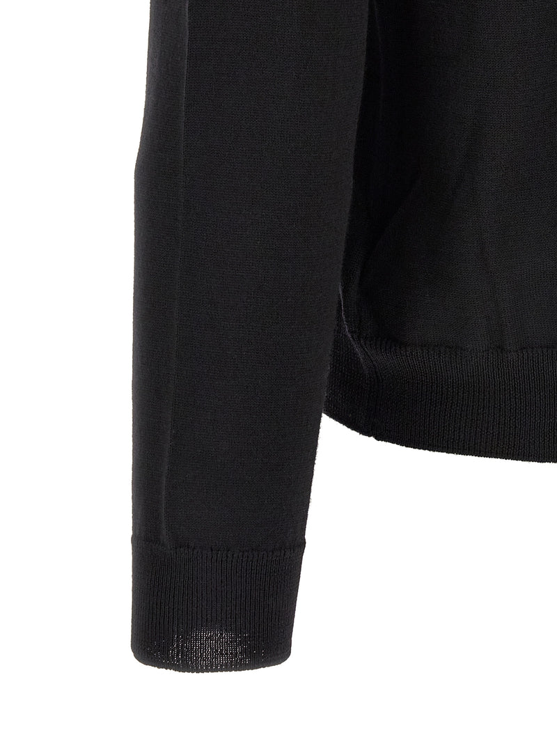 ZANONE Black Virgin Wool Cardigan