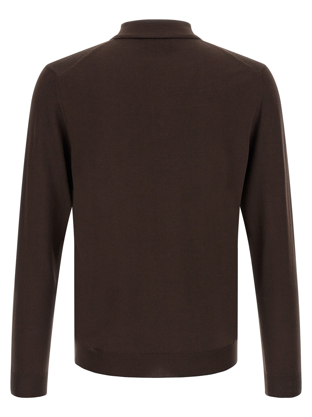 Cardigan ZANONE en laine vierge marron