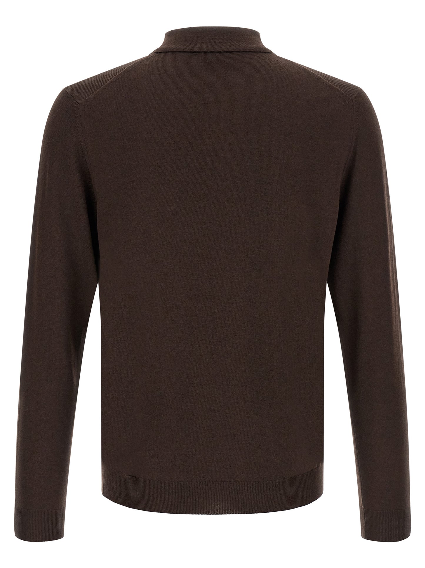 Cardigan ZANONE en laine vierge marron