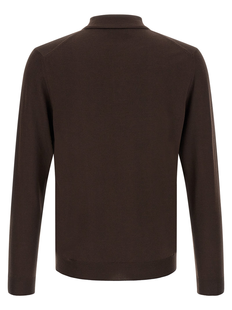 ZANONE Brown Virgin Wool Cardigan